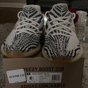 Gently used Yeezy Boost 350.
